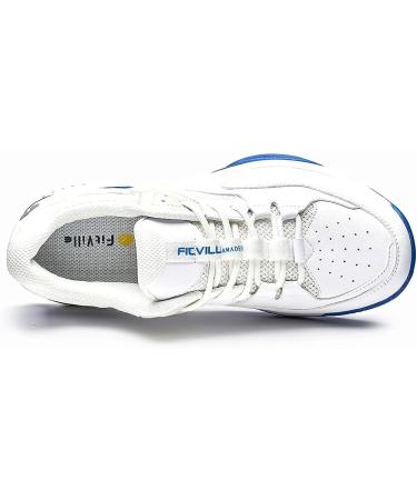 FitVille Wide Pickleball Shoes for Men - All Court Tennis Shoes with Arch Support - 10.5 Wide White - Buy Online on GoSupps.com