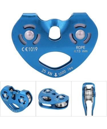 MAGT Climbing Pulley 30KN - Double Pulley Zip Line Rescue Cable Trolley for Outdoor Adventure (Blue) | High-Strength Climbing Equipment - Buy Online on GoSupps.com