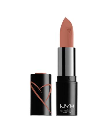 NYX Professional Makeup lipstick with satin finish and ultra-saturated color Shout Loud Satin Lipstick Silk (Nude) 03 Silk