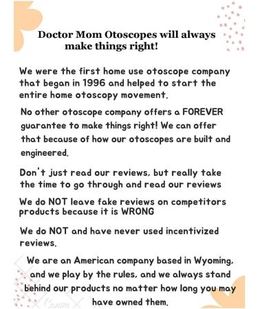 Lifetime Warranty 5th Gen Dr Mom Professional Otoscope - Full-Size with Largest Lens - 100% Forever Guarantee - Buy Online on GoSupps.com