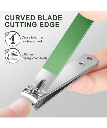 HANTUSWUS Nail Clipper Set Ultra Sharp and Durable Fingernail and Toenail Clippers with Portable Wallet Noble and Mysterious American White - Buy Online on GoSupps.com