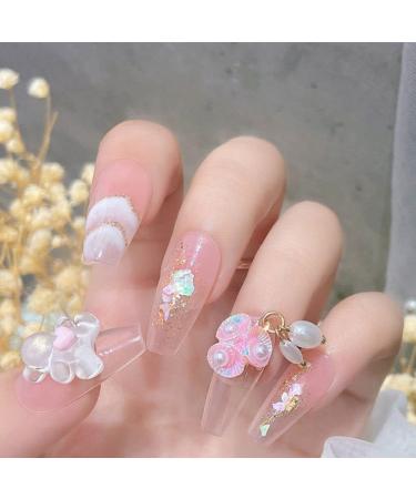 Shop K2365 Art Accessories - 3D Nail Jewelry Pearl Pendants & Aurora Flower Art Supplies | International Shipping Available - Buy Online on GoSupps.com