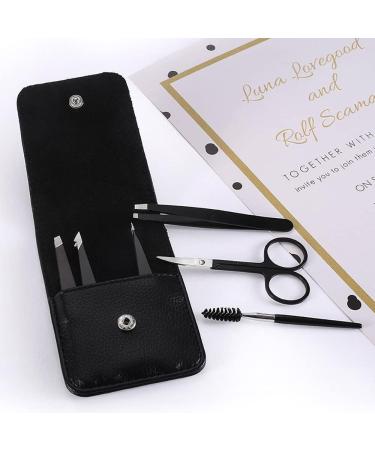 Voko 6-Part Stainless Steel Eyebrow Tweezers Set for Men & Women - Precision Hair Removal & Eyebrow Trimming - Buy Online on GoSupps.com