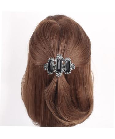1pc Crystal Hair Clamp French Barrette Christmas Hair Clip Sticks for Hair Fashion Clips for Hair Spring Buckle Hairpin Hair Clips for Girl Child Button Hair Accessories - Buy Online on GoSupps.com