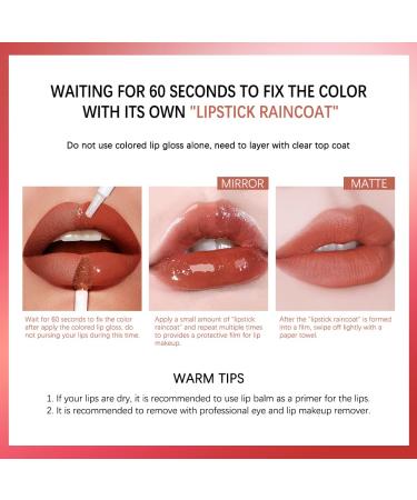 Two-Step Liquid Lipstick & Moisturizing Lip Oil Set | Waterproof Non-Sticky Fruit Flavor | ibcccndc 107 - Buy Online on GoSupps.com