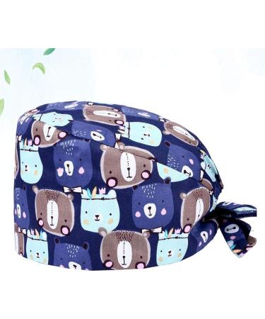 TENDYCOCO Printed Surgical Cap - Adjustable Nurse Hat for Scrubs - Buy Online on GoSupps.com