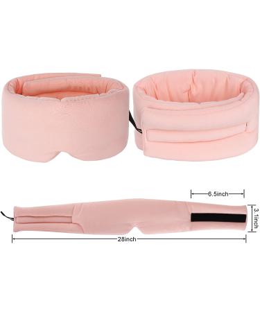 Pink Modal Cotton Sleep Mask for Women - Soft & Comfortable Eye Mask for Sleeping, Napping, and Travel - Buy Online on GoSupps.com