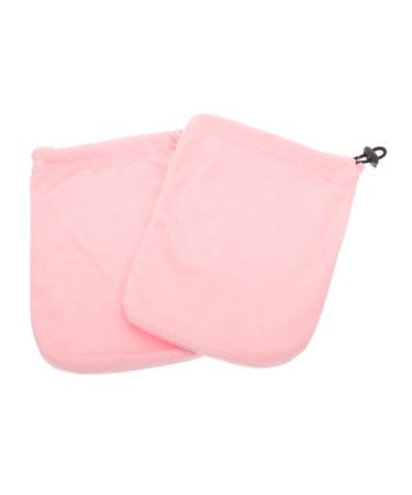 Healeved 3 Pairs Wax Thermal Insulation Gloves Hand Mitts for Manicure Heat Warmers for Hands Paraffin Mitts Wax Gloves Wax Hand Cover Mittens Kids Cotton Pink Hand Gloves Care Baby