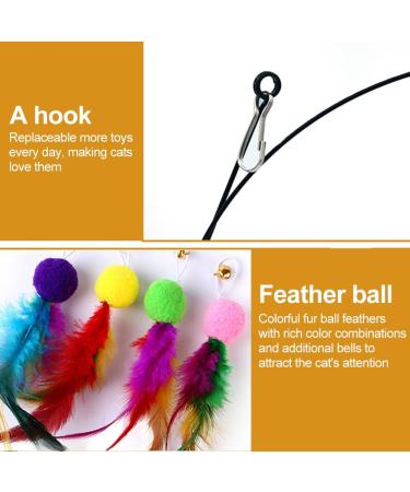 Movkzacv 12-Piece Interactive Cat Toy Set | Self-Employment Suction Cup Toys with Feathers | Multi-Colored & 2 Modes - Perfect for International Shipping - Buy Online on GoSupps.com