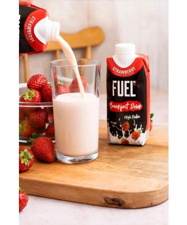 FUEL10K 330ml Strawberry Breakfast Milk Drink - Pack of 16 - Buy Online on GoSupps.com