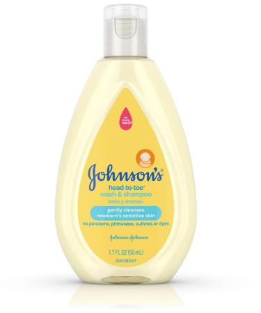 Johnson's Baby Head To Toe Wash & Shampoo 3-Pack - 1.7 oz Each - Buy Online on GoSupps.com