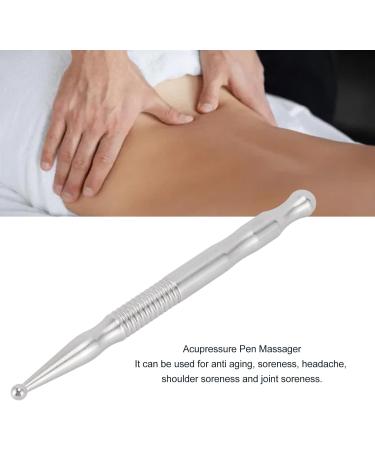 DEKAIM Manual Acupressure Pen - Stainless Steel Pressure Point Massager for Hands & Feet | Deep Tissue Gua Sha Reflex Zone Massage | Model BJ006 - Buy Online on GoSupps.com