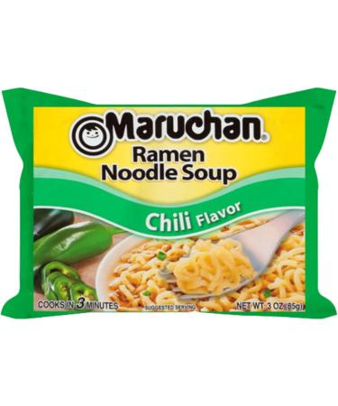 Ja Cor Instant Ramen Noodle Soup Chili Flavor Noodles Bulk Pack 3 oz Package Bundle with 1-Set of Reusable Stainless Steel Chopsticks (24 Individual Packs) - Buy Online on GoSupps.com