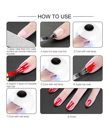 20pcs Gel Nail Polish Kit with 24W Nail Dryer Lamp - Professional Gel Manicure Set for Women and Girls - Buy Online on GoSupps.com