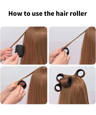 Mabufun Jumbo Hair Rollers Set Hair Rollers Self Grip Curlers For Long Hair No Heat Curlers Heatless Hair Rollers With Clips & Comb 24 Packs (Black 24Pcs) - Buy Online on GoSupps.com
