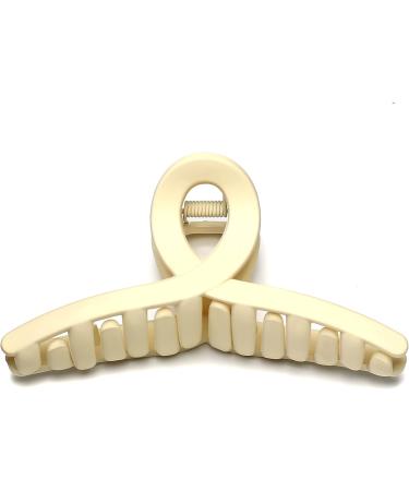 Large Matt Cross Hair Clip 13 cm Beautiful Women's Hair Clip Headpiece Elegant Hair Accessory (Cream) - Buy Online on GoSupps.com