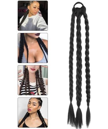 COHEALI Braid Fake Ponytail for Women Synthetic Ponytail Hairpieces Women Ponytail Extension Black Girl Wigs Ponytail Extension for Women Decorate Women's High Temperature Wire Matte - Buy Online on GoSupps.com
