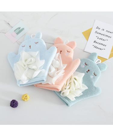 Buy Hemoton 2 Pcs Bath Gloves for Kids | Sand Off Mitt & Massage Sponge | Mesh Brush & Bathing Gloves | Blue Shower Accessories 23x22cm - Buy Online on GoSupps.com
