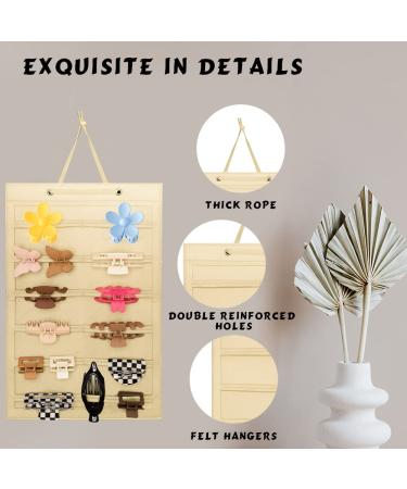 Bmobuo Claw Clip Holder Organizer - Wall-mount Hair Accessories Storage for Women and Girls - Buy Online on GoSupps.com