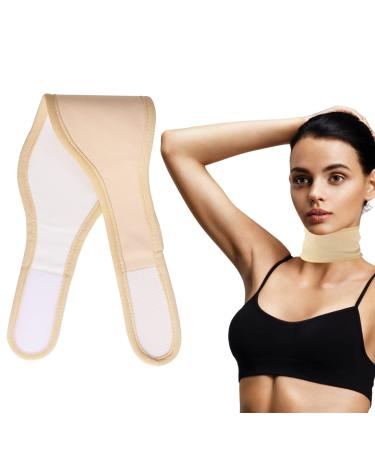 Castor oil drop pack massage belt castor oil for the neck with magic adhesive adjustable cotton oil package of castor oil (Khaki)
