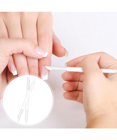 2-Piece Round Glass Nail File Set - Double-Sided Nail Shaver & Skin Remover Tools for Precision Manicure | Professional White Nail Care for Women - Buy Online on GoSupps.com