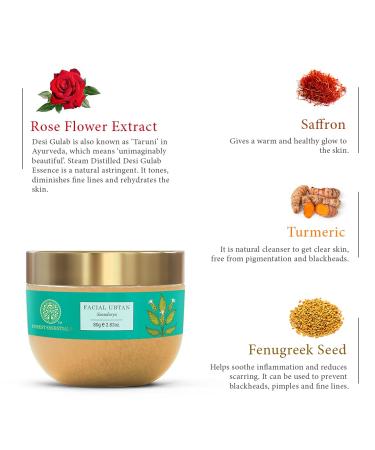 Buy Forest Essentials Ubtan Soundarya Facial 80g - Natural Skincare for Radiant Glow | International Shipping Available - Buy Online on GoSupps.com