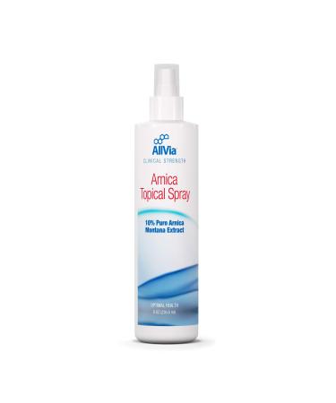 Allvia - Arnica Topical Spray - Arnica Montana Extract Clinical Strength Paraben Free - 8 Ounces
