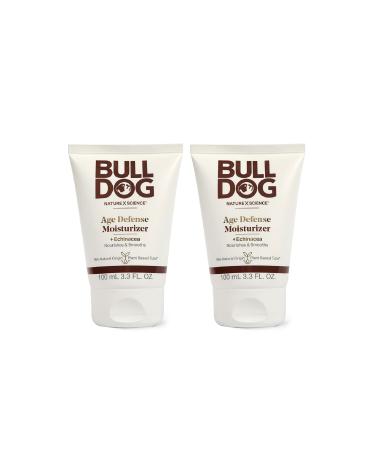 Bulldog Mens Skincare and Grooming Age Defense Moisturizer, 3.3 Ounce - Pack of 2