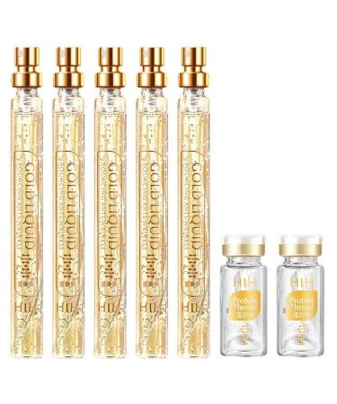 Protein Thread Lifting Set Soluble Protein Thread and Nano Gold Essence Combination Absorbable Collagen Thread for Face Lift (Color : 1Count (Pack of 1))
