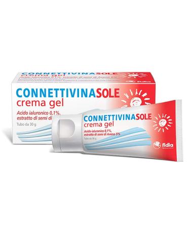 Fidia Farmaceutici Connectors Cream Gel, Tube of 30 G, Hyaluronic Acid 0.1%, Avavavine Seed Extract 5%, for Scottatures, Solar Erythrocytes and Redness