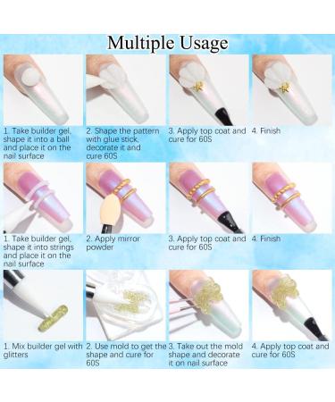 MIZHSE White Non-Stick Builder Gel for DIY Nail Extensions - Lamp Cure Required - Buy Online on GoSupps.com