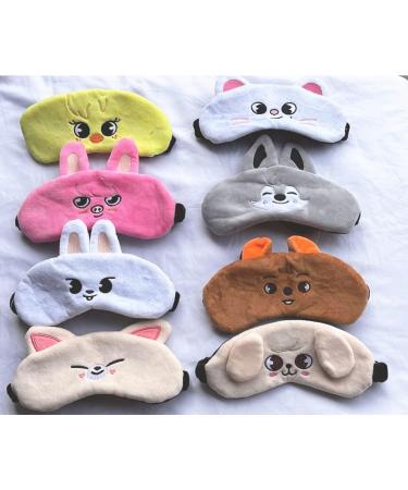 Stray Kids Kpop Eye Mask World Tour MANIAC SKZOO Wolfchan Short Plush Sleeping Mask - Buy Online on GoSupps.com