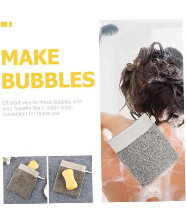 Hemoton 8 Pcs Soap Bag Foaming Net Exfoliating Soap Saver Bath Mitts Foaming Soap Pouch Bubble Maker Flax 14.5x12cmx4pcs As Shownx4pcs - Buy Online on GoSupps.com