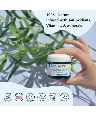 MONA UNSCENTED All Natural Deodorant for Whole Body & Intimate Parts | Hypoallergenic & Safe for Women & Men with Sensitive skin | No Aluminum Baking Soda or Synthetic Fragrance | Unscented 2.0 Oz Unscented 2 Ounce (Pack of 1) - Buy Online on GoSupps.com
