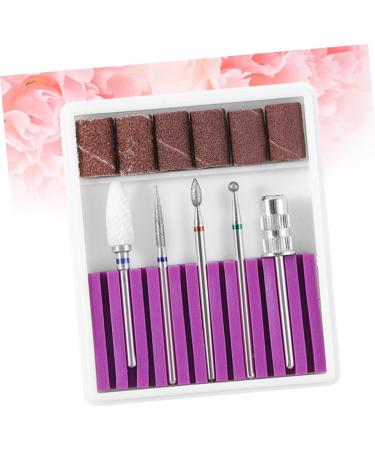 Ipetboom 1 Set Faux Nails Artificial Nails Herramientas Para U as Manicure Tool Esterilizador De Manicure Nail Drill Bits Electric Manicure Nail File Tungsten Steel Grinding Head Purple - Buy Online on GoSupps.com