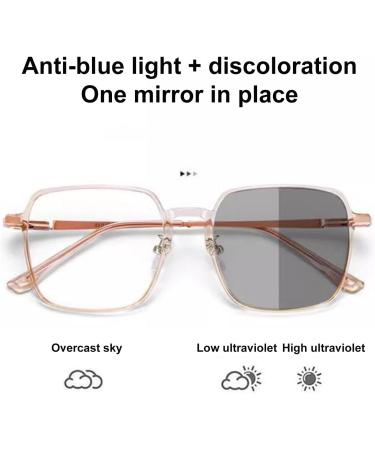 Shinroad Unisex Fashionable Blue Light Blocking Glasses - Comfortable Large Frame Clear View Transparent Clamp Brown - Buy Online on GoSupps.com