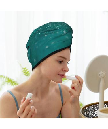 Water Splash Microfiber Hair Towel | Soft & Super Absorbent Coral Velvet Wrap for Women | Quick Dry Cap for Long Curly & Thick Hair - Buy Online on GoSupps.com