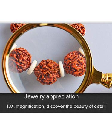 Magnifiers for Craft Work Reading Magnifier Magnifying Glass All-Metal Texture Optical Hand-held Magnifying Glass 10 Times Children Reading high-Power Portable Removable Handle Vision - Buy Online on GoSupps.com