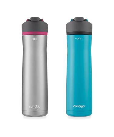 Contigo Ashland Chill 2.0 Stainless Steel Water Bottle, 24 oz - Stainless/Blue