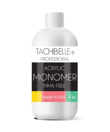 Tachibelle Professional Acrylic Liquid Monomer MMA FREE for Doing Acrylic Nails, MMA free, Ultra Shine and Strong Nail Made in USA (4 Ounce) 4 Fl Oz (Pack of 1)