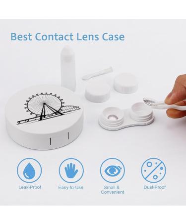 Buy Ferris Wheel Contact Lens Travel Kit - Portable & Cute Contact Lens Box with Mirror for Daily Outdoor Use - International Shipping Available - Buy Online on GoSupps.com