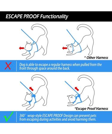 Escape Proof Cat Harness and Leash Set with ID Tag Pocket - X-Small Pink - Buy Online on GoSupps.com