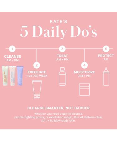 Kate Somerville Pore-fect Skin Edit Travel Kit : ExfoliKate EradiKate & Goat Milk Cleanser Holiday Gift Set - Buy Online on GoSupps.com