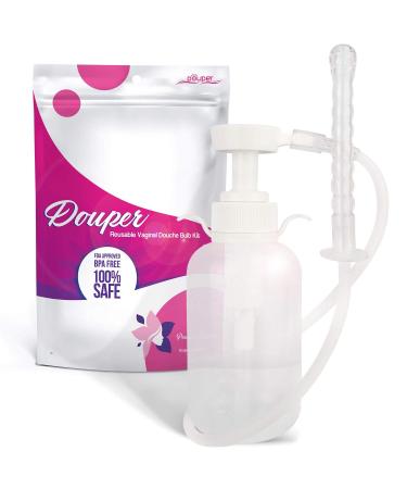 Douper Reusable Vaginal Cleansing System Excellent Vaginal Cleanser Vaginal Douche for Women, Keep Yourself Clean with This Vaginal Douche 300ml Capacity