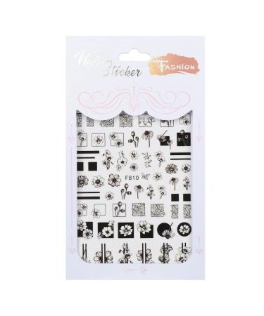 Manicure Accessories Butterfly-shape Flower Manicure Nail Foil Design Nail Art Decorations Water Nails Stickers Christmas Decals(F810)