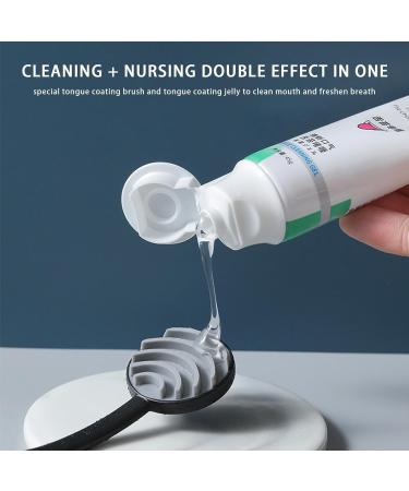 Tebinzi Tongue Cleaner - Effective Tongue Scraper for Adults & Kids | Travel-Friendly Oral Care for Fresh Breath - Black - Buy Online on GoSupps.com