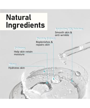 VEROA 30 Ml Argireline-Solution 10% Face Serum - Peptide Serum Anti Aging & Skin Brightening Hydrating Serum - Easy to Absorb Collagen Boost Anti-Aging Serum Suitable for All Skin Types - Buy Online on GoSupps.com