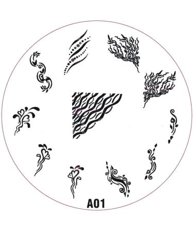 ++SPECIAL ITEM++ Stamping stencil A-Series: A01 tendril ornaments