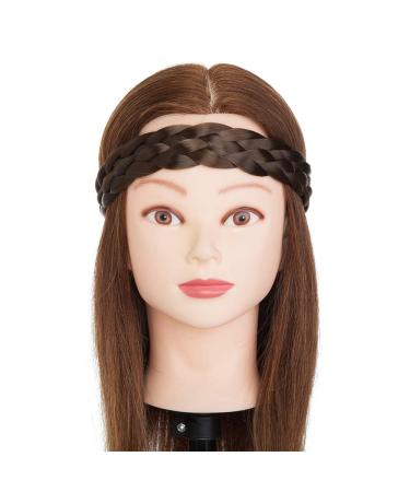 Tess Braided Hair Band | Adjustable Brown Ombre Hair Tie for Women | Large Hair Accessories (3.8cm Wide 50g) - Perfect for Braids & Dutt Styles - Buy Online on GoSupps.com