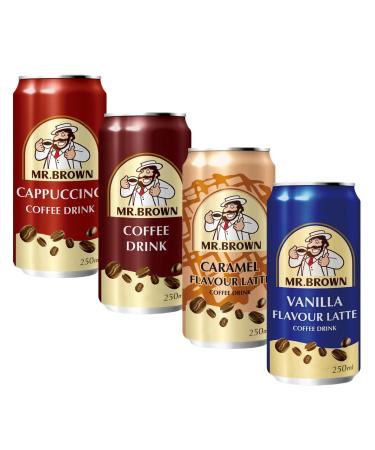 Mr. Brown Coffee Drink MIX BOX incl. deposit pack of 24 (24x250ml)